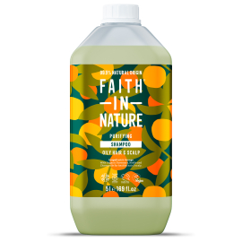 Faith in Nature Натуральный шампунь с грейпфрутом и апельсином, 5 л