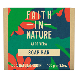 Faith in Nature Натуральное твердое мыло с алоэ вера, 100 г