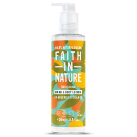 Faith in Nature Натуральный лосьон для рук и тела с грейпфрутом и апельсином, 400 мл