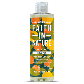 Faith in Nature Натуральный шампунь с грейпфрутом и апельсином, 400 мл