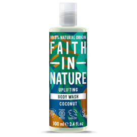 Faith in Nature Натуральный гель для душа с кокосом, дорожный формат 100 мл