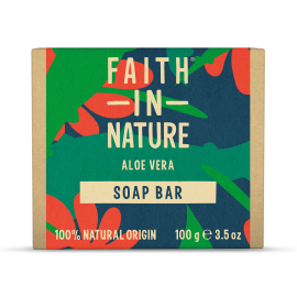Faith in Nature Натуральное твердое мыло с алоэ вера, 100 г