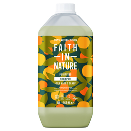 Faith in Nature Натуральный шампунь с грейпфрутом и апельсином, 5 л