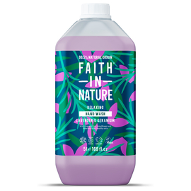Faith in Nature Натуральное жидкое мыло для рук с лавандой и геранью, 5 л