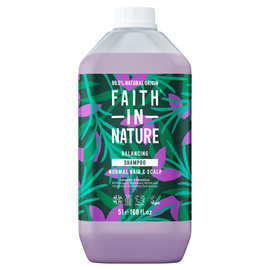 Faith in Nature Натуральный шампунь с лавандой и геранью, 5 л