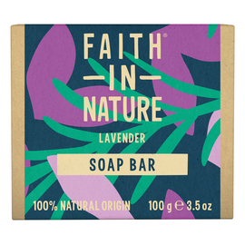 Faith in Nature Натуральное твердое мыло с лавандой, 100 г