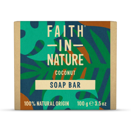 Faith in Nature Натуральное твердое мыло с кокосом, 100 г