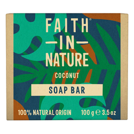 Faith in Nature Натуральное твердое мыло с кокосом, 100 г
