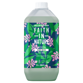 Faith in Nature Натуральное жидкое мыло для рук с чайным деревом, 5 л