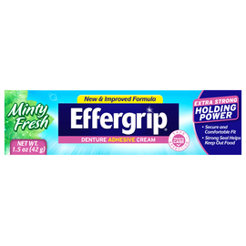 Effergrip Крем для надежной фиксации зубных протезов, мятная свежесть, 42 г