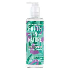 Faith in Nature Натуральный лосьон для рук и тела с лавандой и геранью, 400 мл