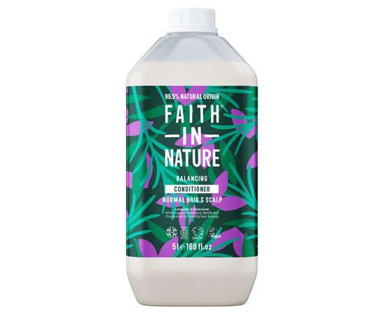 Faith in Nature Натуральный кондиционер с лавандой и геранью, 5 л
