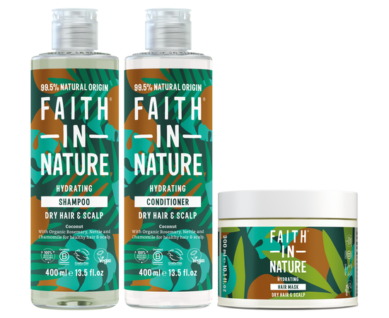 Faith in Nature Набор для ухода за сухими волосами с кокосом