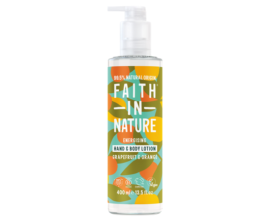 Faith in Nature Натуральный лосьон для рук и тела с грейпфрутом и апельсином, 400 мл
