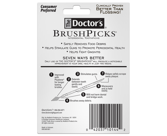 The Doctor's BrushPicks Межзубные зубочистки, 275 шт., изображение 2