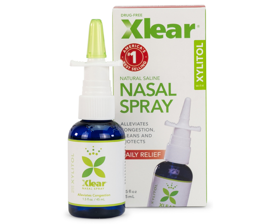 Акция! Xlear Натуральный солевой назальный спрей с ксилитом, с дозатором, 45 мл, изображение 2