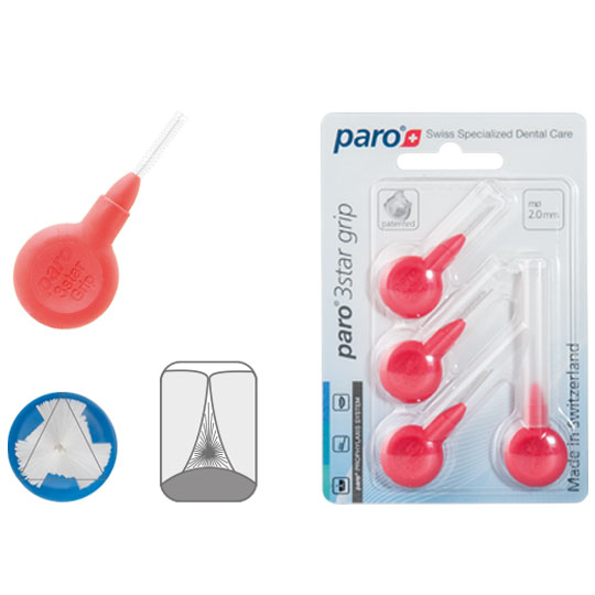 Міжзубні щітки paro 3star-grip