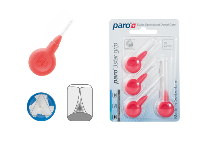 Міжзубні щітки paro 3star-grip